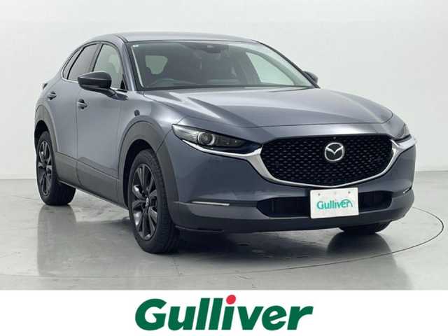マツダ ＣＸ－３０ 20S ブラックトーンED 熊本県 2022(令4)年 4.4万km ポリメタルグレーM 禁煙車　/純正8.8インチナビ（ＣＤ・ＤＶＤ・フルセグ・ＢＴ・ＳＤ・ＡｐｐｌＣａｒＰｌａｙ・USB）/全周囲カメラ　/純正前後ドライブレコーダー　/ＥＴＣ　/レーダークルーズコントロール　/レーンキープアシスト/横滑り防止/アイドリングストップ/前後クリアランスソナー/ブラインドスポットモニター/パワーバックドア/ヘッドアップディスプレイ/純正フロアマット/純正１８インチAW/オートライト/オートマチックハイビーム/LEDヘッドライト/スマートキー