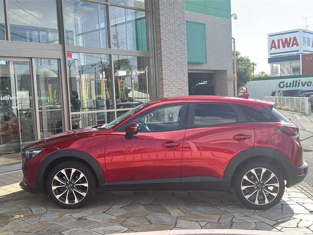 マツダ ＣＸ－３ 15S ツーリング 静岡県 2023(令5)年 2.1万km ソウルレッドクリスタルM 純正ナビ（FM AM aha Stitcher Bluetooth USB CD AUX DVD フルセグTV）/全方位カメラ/バックカメラ/ドライブレコーダー/MTモード付きAT/BSM/電動パーキング/オートホールド/ステアリングリモコン/前後コーナーセンサー/純正アルミホイール/W＋サイドエアバッグ/カーテンエアバッグ/LEDヘッドライト/スマートキー/スペアキー×１/プッシュスタート