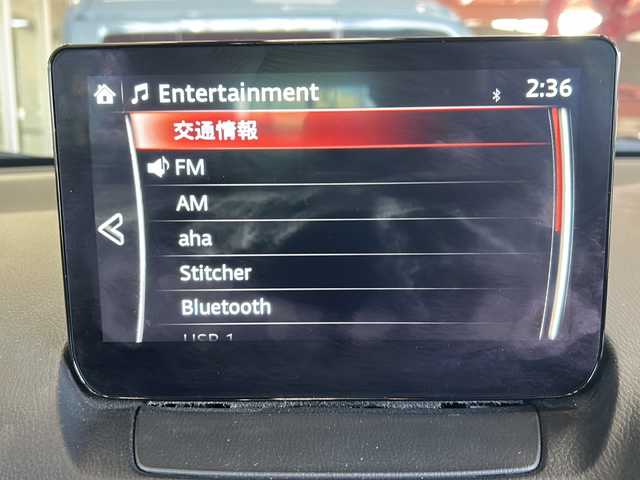 マツダ ＣＸ－３ 15S ツーリング 静岡県 2023(令5)年 2.1万km ソウルレッドクリスタルM 純正ナビ（FM AM aha Stitcher Bluetooth USB CD AUX DVD フルセグTV）/全方位カメラ/バックカメラ/ドライブレコーダー/MTモード付きAT/BSM/電動パーキング/オートホールド/ステアリングリモコン/前後コーナーセンサー/純正アルミホイール/W＋サイドエアバッグ/カーテンエアバッグ/LEDヘッドライト/スマートキー/スペアキー×１/プッシュスタート