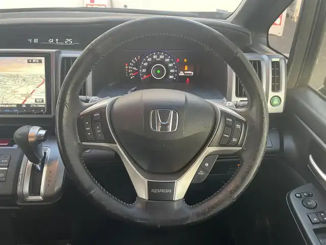 ホンダ ステップワゴン スパーダ Z クールスピリット 千葉県 2013(平25)年 9.5万km プレミアムスパークルブラックパール (株)IDOMが運営する【じしゃロン八千代店】の自社ローン対象車両になります。こちらは現金またはオートローンご利用時の価格です。自社ローンご希望の方は別途その旨お申付け下さい。/純正ナビ（VXM-135VFNi）/ビルトインETC/バックカメラ/クルーズコントロール/ステアリングリモコン/パドルシフト/両側パワースライドドア/純正アルミホイール/ドアバイザー/ウインカーミラー/フォグランプ/オートライト