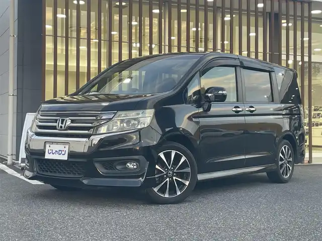 ホンダ ステップワゴン スパーダ Z クールスピリット 千葉県 2013(平25)年 9.5万km プレミアムスパークルブラックパール (株)IDOMが運営する【じしゃロン八千代店】の自社ローン対象車両になります。こちらは現金またはオートローンご利用時の価格です。自社ローンご希望の方は別途その旨お申付け下さい。/純正ナビ（VXM-135VFNi）/ビルトインETC/バックカメラ/クルーズコントロール/ステアリングリモコン/パドルシフト/両側パワースライドドア/純正アルミホイール/ドアバイザー/ウインカーミラー/フォグランプ/オートライト
