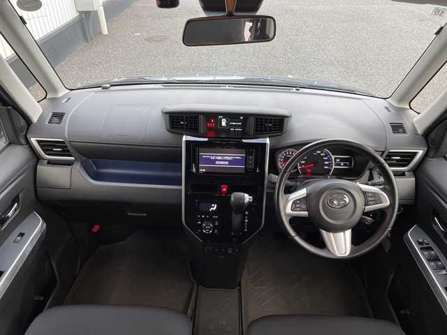 ダイハツ トール カスタムG リミテッド SAⅢ 千葉県 2019(令1)年 4.3万km レーザーブルークリスタルシャイン 純正メモリナビ/(フルセグTV/BT/CD/DVD/FM/AM)/全周囲カメラ/ナビ連動ドライブレコーダー前後/衝突被害軽減システム/車線逸脱警報/クルーズコントロール/両側パワースライドドア/横滑り防止装置/ビルトインETC/アイドリングストップ/LEDヘッドライト/フォグランプ/オートライト/ウィンカーミラー/電動格納ミラー/純正14インチAW/シートヒーター/シートリフター/プッシュスタート/スマートキー/フロアマット