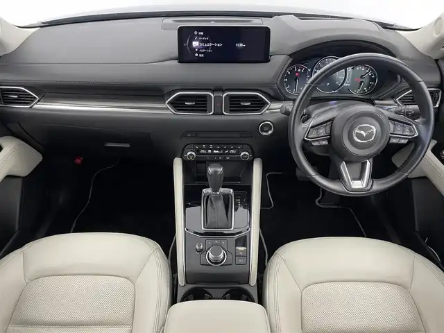 マツダ ＣＸ－５ XD Lパッケージ 富山県 2022(令4)年 2.2万km ポリメタルグレーM 4WD/純正ナビ（AM/FM/SD/USB/BT）/フルセグTV/アラウンドビューモニター/ヘッドアップディスプレイ/衝突被害軽減ブレーキ/アダプティブクルーズコントロール/レーンキープアシスト/ブラインドスポットモニター/コーナーセンサー前後/オートLEDヘッドライト/電動リアゲート/白革シート/前席シートヒーター/前席パワーシート/スマートキー/プッシュスタート/パドルシフト/純正フロアマット/アイドリングストップ/保証書
