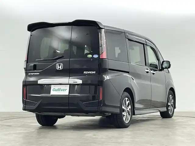 ホンダ ステップワゴン 福島県 2016(平28)年 4.9万km プレミアムスパークルブラックパール ホンダセンシング/・衝突軽減ブレーキ（CMBS）/・誤発進抑制機能/・アダプティブクルーズコントロール（ACC）/・車線維持支援システムシステム（LKAS）/純正ナビ　/型式:VXM-174VFXi/【CD/DVD/FM/AM/BT/フルセグＴＶ】/・バックカメラ/・ＥＴＣ/・ドライブレコーダー/両側パワースライドドア/わくわくゲート/LEDヘッドライト/スマートキー/・プッシュスタート/純正フロアマット/アイドリングストップ