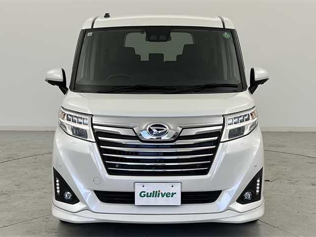 ダイハツ トール カスタムG ターボ SAⅢ 宮城県 2018(平30)年 4.6万km パールホワイトⅢ 禁煙車/全周囲カメラ/スマートアシストIII/・衝突回避支援ブレーキ/・レーンキープアシスト/・オートハイビーム/・コーナーセンサー/クルーズコントロール/両側パワースライドドア/純正7インチナビ/（BT.CD.DVD.USB）/フルセグテレビ/ETC/ステアリングスイッチ/プッシュスタート/スマートキー/スペアキー/純正フロアマット/純正15インチアルミホイール/LEDヘッドライト/横滑り防止機能/アイドリングストップ