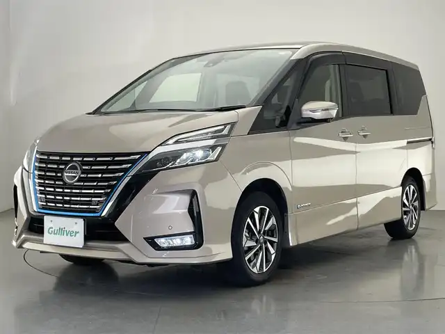 日産 セレナ e－パワー ハイウェイスター V 愛知県 2021(令3)年 4.1万km カシミヤグレージュ 純正１０型ナビ　全方位カメラ　禁煙　プロパイロット　デジタルインナーミラー　ＢＳＭ　ハンズフリー両側パワスラ　ＥＴＣ　衝突軽減　追従クルコン　ハンドル支援　ＬＥＤオートライト　コーナーセンサー　ドライブレコーダー　エマージェンシーブレーキ　純正OP16インチアルミ　電動パーキングブレーキ　オートホールド　ナビ連動純正ドラレコ