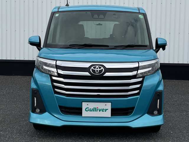 トヨタ ルーミー カスタムG 千葉県 2020(令2)年 2.1万km ターコイズブルーマイカメタリック 純正9インチディスプレイオーディオ/(フルセグTV/BT/FM/AM)/ドライブレコーダー前後/衝突被害軽減システム/バックカメラ/追従式クルーズコントロール/両側パワースライドドア/横滑り防止装置/ビルトインETC/アイドリングストップ/LEDヘッドライト/フォグランプ/オートライト/ウィンカーミラー/電動格納ミラー/純正14インチAW/シートリフター/ブレーキホールド/電子制御パーキング/プッシュスタート/スマートキー/フロアマット/スペアキー/取扱説明書