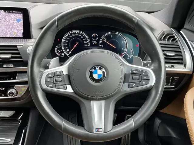 ＢＭＷ Ｘ３ xDrive20d Mスポーツ 静岡県 2019(令1)年 3.8万km サファイアブラックP ヘッドアップディスプレイ/メモリー付きパワーシート/茶革/シートヒーター/ワイヤレス充電/iDrive/(Bluetooth/CD/DVD/USB/AM/FM)/コンフォートアクセス/ACC/インテリジェントセーフティー/ブラインドスポットモニター/電動リアゲート/360°カメラ/LEDライト/純正19インチアルミホイール/ミラー型ETC/ドライブレコーダー/保証書/取扱説明書