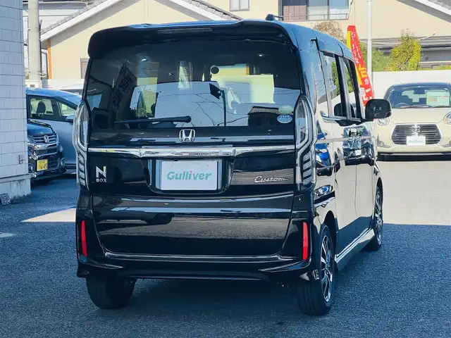ホンダ Ｎ ＢＯＸ カスタム G L ホンダセンシング 大分県 2018(平30)年 3.8万km クリスタルブラックパール 〇社外メモリーナビ（AVIC-RZ802）/　CD/DVD/MSV/BT/フルセグ/〇バックカメラ/〇ETC/〇ホンダセンシング/〇ACC/〇LKA/〇横滑り防止/〇純正LEDヘッドライト/〇純正フォグランプ/〇片側パワースライドドア/〇ECONモード/〇フロアマット/〇ドアバイザー/〇プライバシーガラス/〇保証書/〇スペアキー/〇スマートキー/〇エンジンプッシュスタート