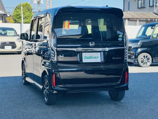 ホンダ Ｎ ＢＯＸ カスタム G L ホンダセンシング 大分県 2018(平30)年 3.8万km クリスタルブラックパール 〇社外メモリーナビ（AVIC-RZ802）/　CD/DVD/MSV/BT/フルセグ/〇バックカメラ/〇ETC/〇ホンダセンシング/〇ACC/〇LKA/〇横滑り防止/〇純正LEDヘッドライト/〇純正フォグランプ/〇片側パワースライドドア/〇ECONモード/〇フロアマット/〇ドアバイザー/〇プライバシーガラス/〇保証書/〇スペアキー/〇スマートキー/〇エンジンプッシュスタート