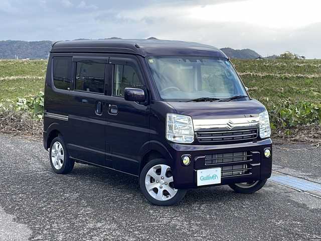 スズキ エブリイ JOIN 新潟県 2021(令3)年 4万km ムーンライトバイオレットPM 4WD/純正SDナビ(CN-RZ765W)/CD/DVD/BT/フルセグテレビ/ETC/ドライブレコーダー/衝突被害軽減ブレーキ/レーンキープアシスト/コーナーセンサー/リモコンキー /キセノンヘッドライト/オートライト/フォグランプ/純正14インチアルミホイール/社外12インチAW冬タイヤ車載/12インチ夏タイヤ車載