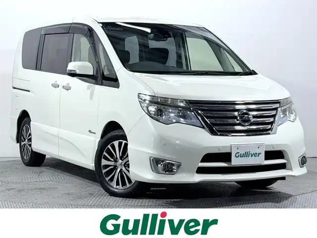 日産 セレナ HWS S HV Vセレ +SeftyⅡ 大阪府 2015(平27)年 4.5万km ブリリアントホワイトパール 純正ナビTV 360カメラ 両側パワースライドドア クルーズコントロール 衝突軽減ブレーキ レーンアシスト スマートキー プッシュスタート リアオートエアコン クリアランスソナー ETC