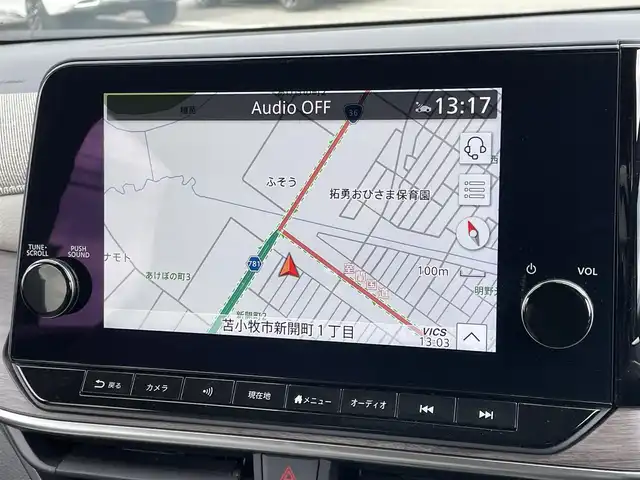 日産 オーラ G FOUR レザーエディション 道央・札幌 2024(令6)年 0.2万km パープル ４WD/寒冷地仕様/BOSEサウンドシステム/純正メーカーナビ/AM/FM/USB/BT/プロパイロット/エマージェンシーブレーキ/横滑り防止装置/レーダークルーズコントロール/レーンキープアシスト/クリアランスソナー/アラウンドビューモニター/ビルトインETC2.0/デジタルインナーミラー/EVMODE/D-MODE/D席パワーシート/前席シートヒーター/レザーシート/革巻きステアリング/ステアリングリモコン/ハンドルヒーター/電動パーキング/オートブレーキホールド/置くだけ充電/プッシュスタート/スマートキー/LEDヘッドライト/オートライト/オートハイビーム/フォグランプ/電動格納ミラー/ウィンカーミラー/純正フロアマット