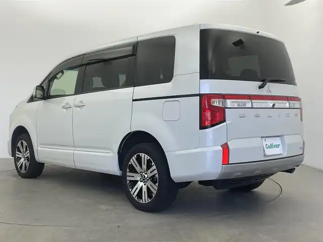 三菱 デリカＤ：５ P 富山県 2019(平31)年 5.9万km ウォームホワイトパール 純正10.1インチナビ/フルセグTV/Bluetooth/DVD/全周囲カメラ/ETC/両側電動スライドドア/パドルシフト/レーダークルーズコントロール/パワーシート/シートヒーター/パワーバックドア/純正フロアマット/純正ドアバイザー/BSM/衝突被害軽減ブレーキ/レーンキープアシスト/LEDオートライト/前後ドライブレコーダー/プッシュスタート/スマートキー/スペアキー/純正18インチアルミ