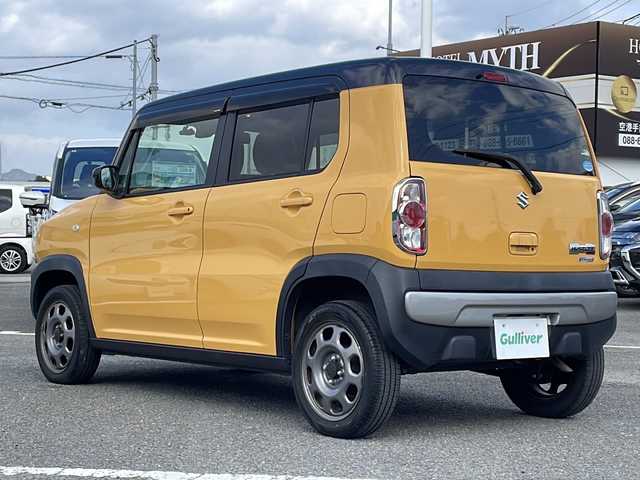 スズキ ハスラー G 徳島県 2019(平31)年 7.6万km アクティブイエロー/ブラック2トーンルーフ 7インチナビ/シートヒーター（D+N席）/デュアルカメラブレーキサポート/ハロゲンヘッドライト/ステアリングスイッチ/ETC/電格ミラー/ドアバイザー/プッシュスタート/スマートキー/スペアキー/保証書/取扱説明書