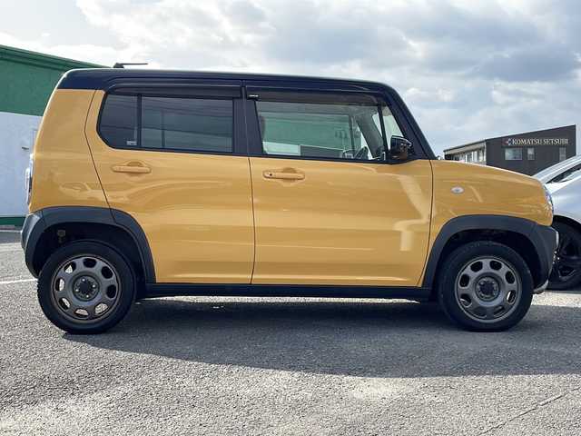 スズキ ハスラー G 徳島県 2019(平31)年 7.6万km アクティブイエロー/ブラック2トーンルーフ 7インチナビ/シートヒーター（D+N席）/デュアルカメラブレーキサポート/ハロゲンヘッドライト/ステアリングスイッチ/ETC/電格ミラー/ドアバイザー/プッシュスタート/スマートキー/スペアキー/保証書/取扱説明書