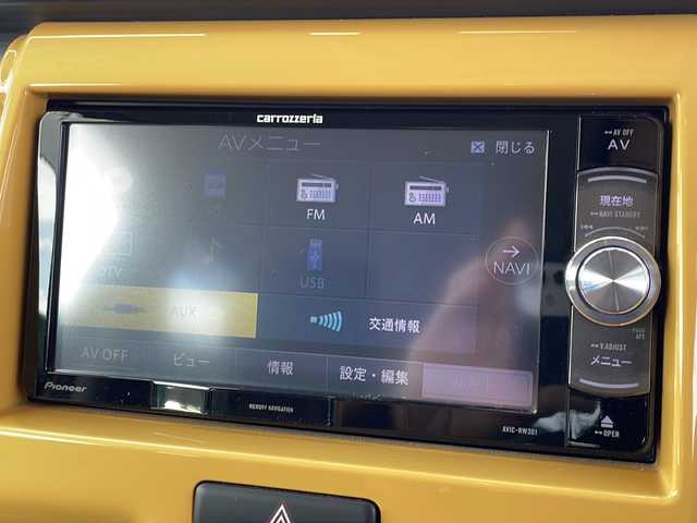 スズキ ハスラー G 徳島県 2019(平31)年 7.6万km アクティブイエロー/ブラック2トーンルーフ 7インチナビ/シートヒーター（D+N席）/デュアルカメラブレーキサポート/ハロゲンヘッドライト/ステアリングスイッチ/ETC/電格ミラー/ドアバイザー/プッシュスタート/スマートキー/スペアキー/保証書/取扱説明書