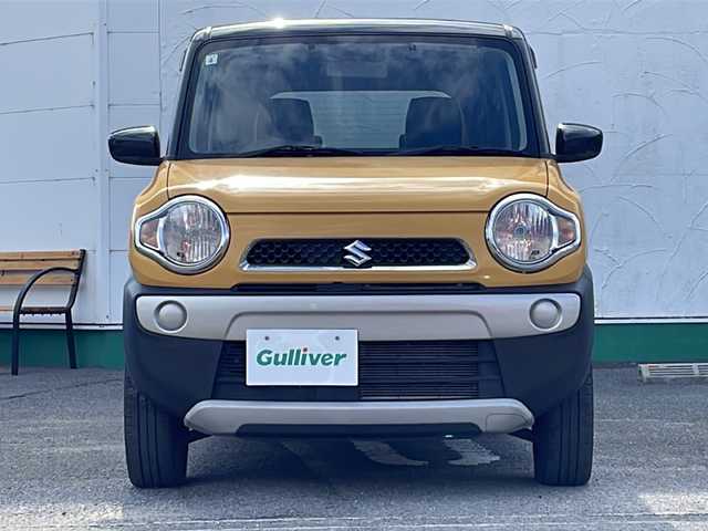 スズキ ハスラー G 徳島県 2019(平31)年 7.6万km アクティブイエロー/ブラック2トーンルーフ 7インチナビ/シートヒーター（D+N席）/デュアルカメラブレーキサポート/ハロゲンヘッドライト/ステアリングスイッチ/ETC/電格ミラー/ドアバイザー/プッシュスタート/スマートキー/スペアキー/保証書/取扱説明書