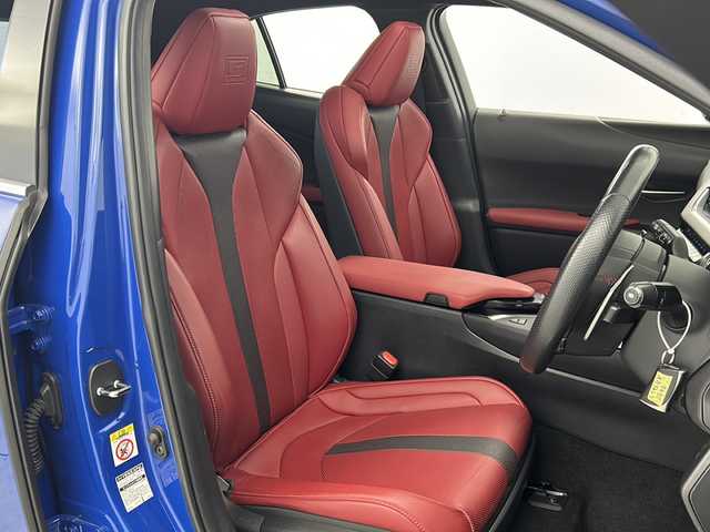 レクサス ＵＸ 200 Fスポーツ 宮城県 2018(平30)年 4.6万km セレスティアルブルーガラスフレーク 禁煙車/サンルーフ/マークレビンソン/赤レザーシート/Lexus Safety System＋		/・プリクラッシュセーフティ/・レーントレーシングアシスト/・ITS Connect/・レーダークルーズコントロール		/・オートマチックハイビーム	/・ロードサインアシスト/ヘッドアップディスプレイ/ブラインドスポットモニター/純正ナビ/・CD.DVD.BT.USB.AUX/フルセグTV/アラウンドビューモニター/パワーシート(D.N)/シートメモリー(D)/シートヒーター(D.N)/エアーシート(D.N)/ステアリングヒーター/ステアリングスイッチ/パドルシフト/ドライブレコーダー(F.R)/ビルトインETC2.0/LEDヘッドライト