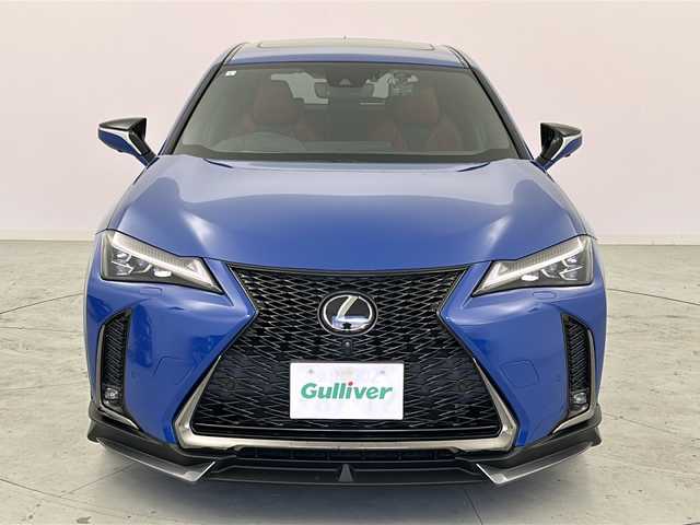 レクサス ＵＸ 200 Fスポーツ 宮城県 2018(平30)年 4.6万km セレスティアルブルーガラスフレーク 禁煙車/サンルーフ/マークレビンソン/赤レザーシート/Lexus Safety System＋		/・プリクラッシュセーフティ/・レーントレーシングアシスト/・ITS Connect/・レーダークルーズコントロール		/・オートマチックハイビーム	/・ロードサインアシスト/ヘッドアップディスプレイ/ブラインドスポットモニター/純正ナビ/・CD.DVD.BT.USB.AUX/フルセグTV/アラウンドビューモニター/パワーシート(D.N)/シートメモリー(D)/シートヒーター(D.N)/エアーシート(D.N)/ステアリングヒーター/ステアリングスイッチ/パドルシフト/ドライブレコーダー(F.R)/ビルトインETC2.0/LEDヘッドライト