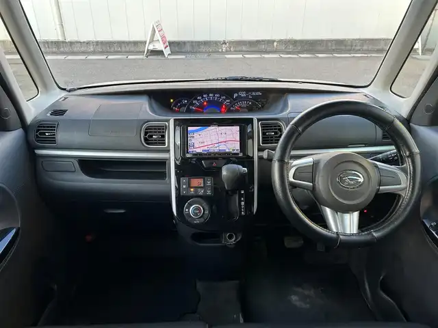 ダイハツ タント カスタム X 福島県 2016(平28)年 8.3万km ブラックマイカメタリック (株)IDOMが運営する【じしゃロン福島店】の自社ローン専用車両になります。こちらは現金またはオートローンご利用時の価格です。自社ローンご希望の方は別途その旨お申付け下さい/社外ナビ（パイオニア）/フルセグテレビ/LEDヘッドライト/Bluetooth　AUDIO/フォグライト/片側パワースライドドア/オートエアコン/ETC/サンシェード