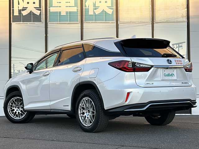 レクサス ＲＸ 450hL 山形県 2018(平30)年 6万km ソニッククォーツ 禁煙車/4WD/純正ナビ/（AM/FM/ＢＴ/CD/TV）/ステアリングスイッチ/ステリングヒーター/レクサスセーフティセンス/プリクラッシュセーフティ/電動格納ミラー/ドアバイザー/カードキー/スマートキー/三眼ヘッドライト/シートヒーター/エアシート/ヘッドアップディスプレイ/BSM