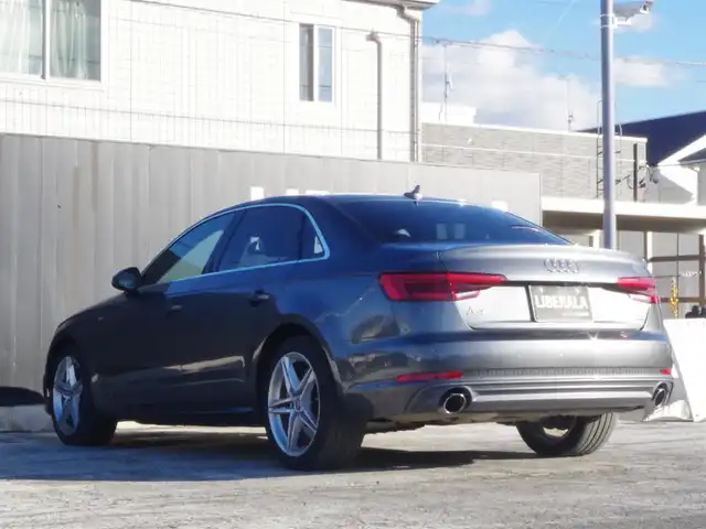 アウディ Ａ４ 2.0 TFSI クワトロ スポーツ Sライン PKG 岩手県 2017(平29)年 2.1万km デイトナグレーパールエフェクト Audiプレセンス/レーンアシスト/純正MMIナビ/フルセグTV/バックカメラ/パーキングエイド/バーチャルコクピット/アダプティブクルーズ/ハーフレザー/パワーシート/シートヒーター/DSRC/ドラレコ/マトリクスLED