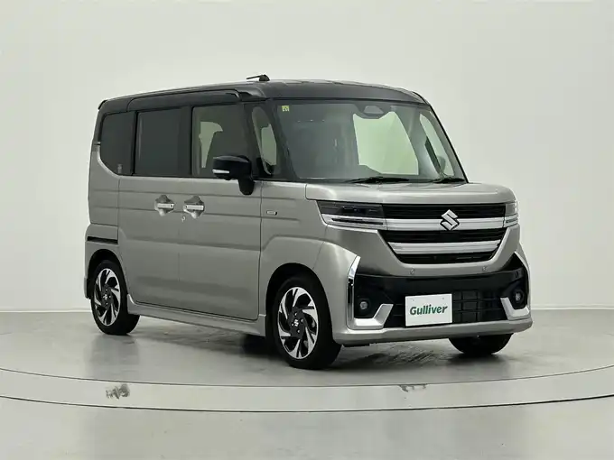 新着情報“スペーシアカスタムハイブリッドXS”2023年式スチールシルバーメタリック/ブルーイッシュブラックパール入荷しました！