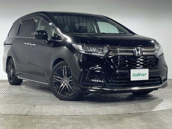 新着情報“オデッセイハイブリッドe:HEVアブソルート・EX”2021年式プレミアムスパークルブラックパール入荷しました！