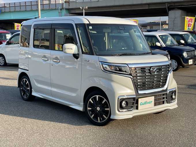 新着情報“フレアワゴンカスタムスタイルハイブリッドXS”2019年式ピュアホワイトP入荷しました！