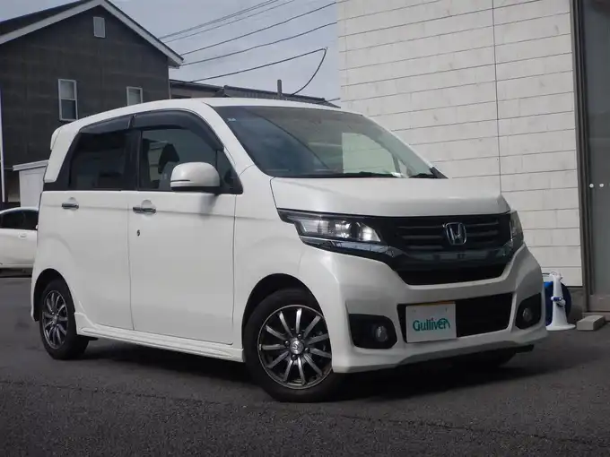 新着情報“Ｎ－ＷＧＮカスタムG・ターボパッケージ”2014年式プレミアムホワイトパール入荷しました！