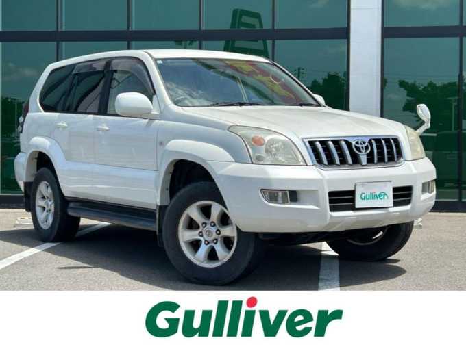 新着情報“ランドクルーザープラドTX 5人乗り仕様”2004年式ホワイトパールクリスタルシャイン入荷しました！
