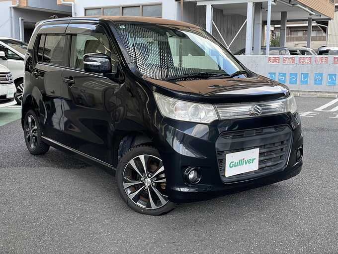 新着情報“ワゴンＲスティングレーT（レーダーブレーキサポート装着車）”2013年式ブルーイッシュブラックパール3入荷しました！
