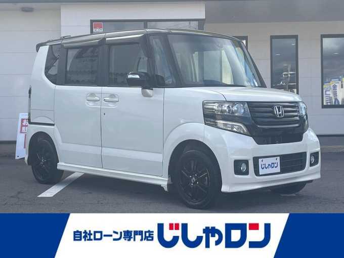 新着情報“Ｎ－ＢＯＸカスタム2トーンカラースタイル G特別仕様車SSパッケージ”2014年式プレミアムホワイトパール入荷しました！
