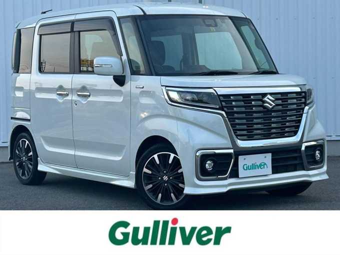 新着情報“スペーシアカスタムハイブリッドXSターボ 衝突被害軽減ブレーキ非装着車”2018年式パール入荷しました！