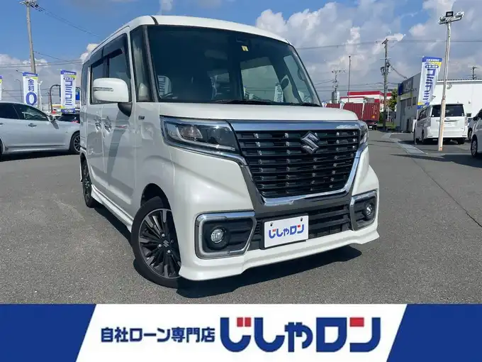 新着情報“スペーシアカスタムハイブリッドXSターボ 衝突被害軽減ブレーキ非装着車”2018年式パール入荷しました！