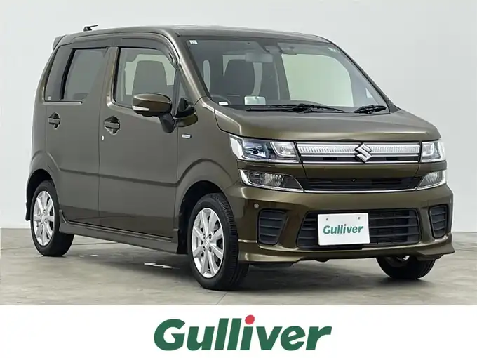 新着情報“ワゴンＲハイブリッドFZ セーフティパッケージ装着車”2017年式ブレイブカーキP入荷しました！