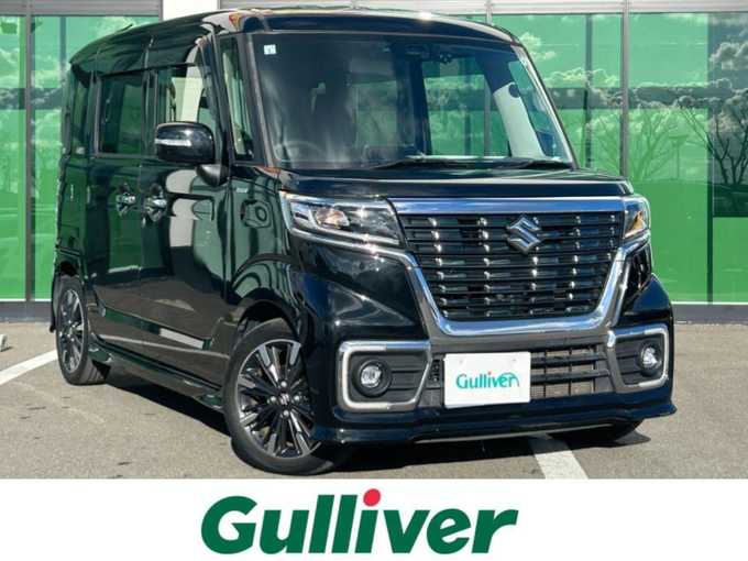 新着情報“スペーシアカスタムハイブリッドXSターボ 衝突被害軽減ブレーキ非装着車”2019年式ブルーイッシュブラックパール3入荷しました！