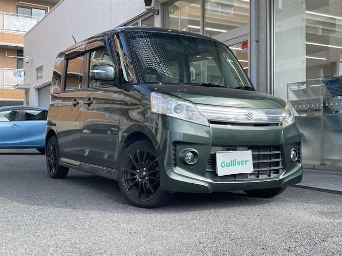 新着情報“スペーシアカスタムTS（レーダーブレーキサポート装着車）”2014年式クールカーキPM入荷しました！