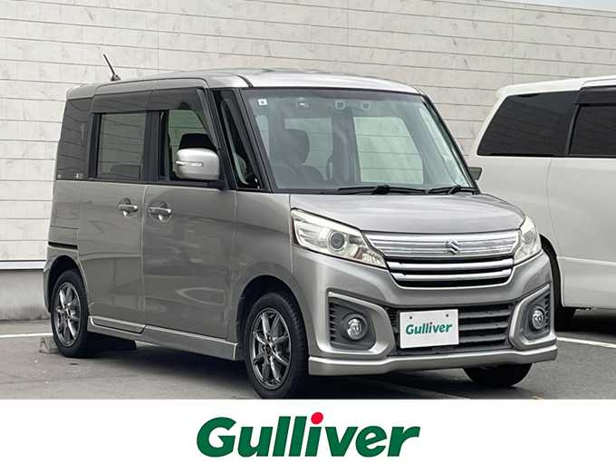新着情報“スペーシアカスタムGS デュアルカメラブレーキサポート装着車”2015年式スチールシルバーM入荷しました！