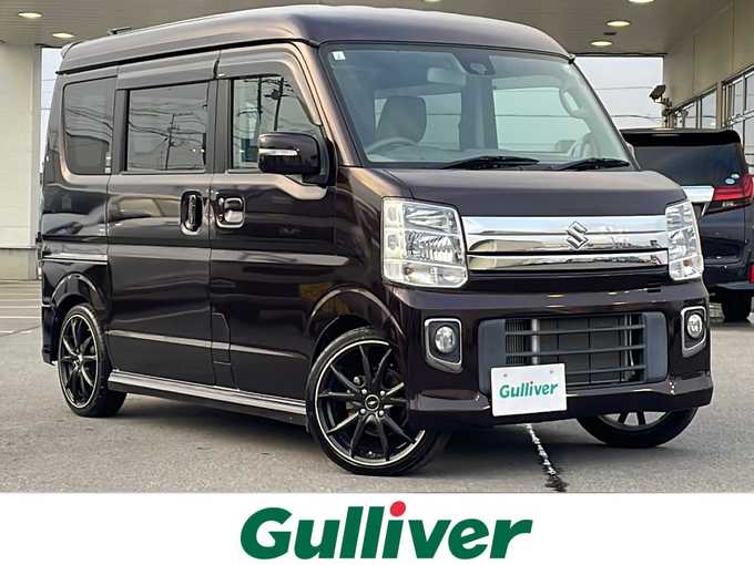 新着情報“エブリイワゴンJPターボ ハイルーフ”2019年式ムーンライトバイオレットPM入荷しました！