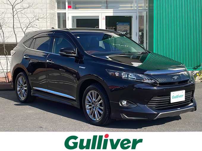 新着情報“ハリアーハイブリッドプレミアム”2015年式スパークリングブラックパールクリスタルシャイン入荷しました！