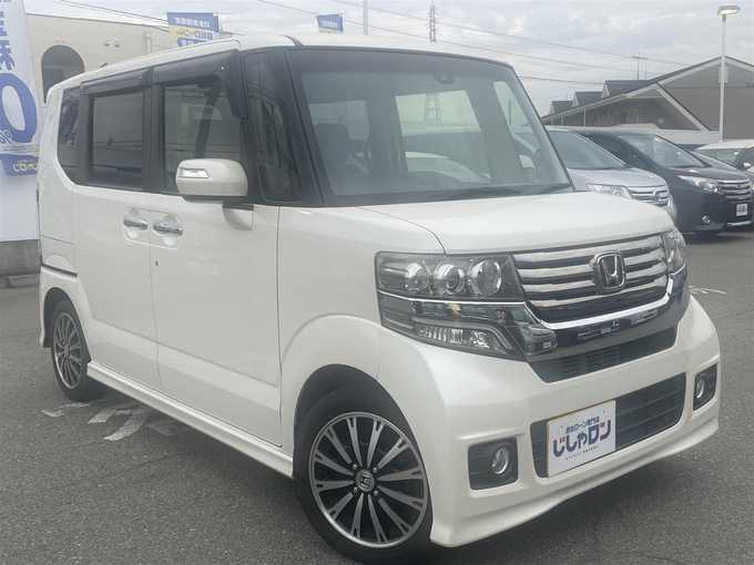 新着情報“Ｎ－ＢＯＸカスタムG特別仕様車ターボSSパッケージ”2014年式プレミアムホワイトパール入荷しました！