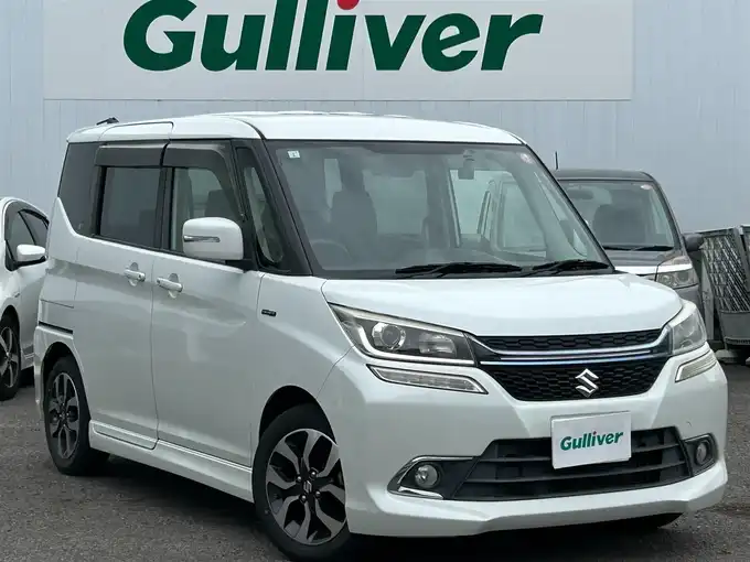 新着情報“ソリオバンディットハイブリッドSV デュアルカメラブレーキサポート装着車”2017年式ピュアホワイトP入荷しました！
