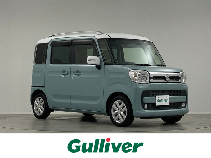 新着情報“スペーシアハイブリッドX 衝突被害軽減ブレーキ非装着車”2018年式オフブルーメタリック/ホワイト2トーン入荷しました！