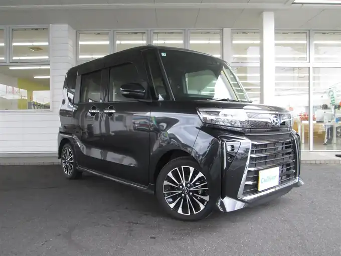 新着情報“タントカスタムRSリミテッド”2025年式ブラックマイカメタリック入荷しました！