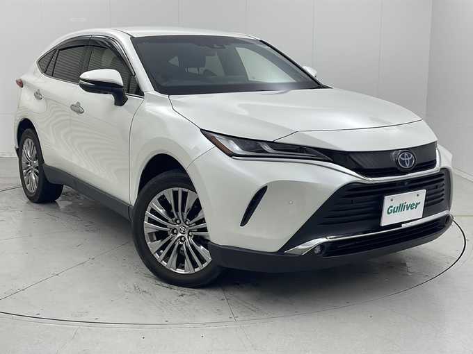 新着情報“ハリアーハイブリッドZ レザーパッケージ”2021年式ホワイトパールクリスタルシャイン入荷しました！
