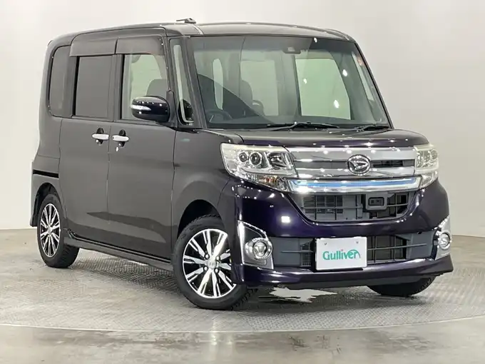 新着情報“タントカスタムX SA”2015年式ナイトシャドーパープルクリスタルM入荷しました！