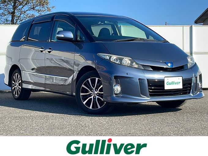 新着情報“エスティマハイブリッドアエラス プレミアムエディション”2013年式グレイッシュブルーマイカメタリック入荷しました！