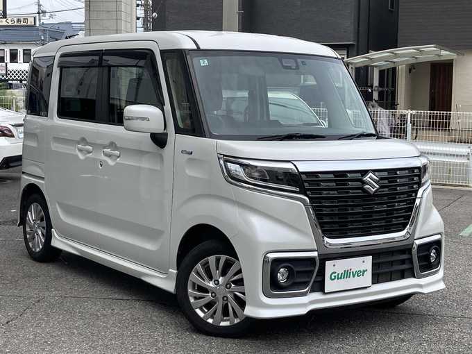 新着情報“スペーシアカスタムハイブリッドGS”2018年式ピュアホワイトP入荷しました！